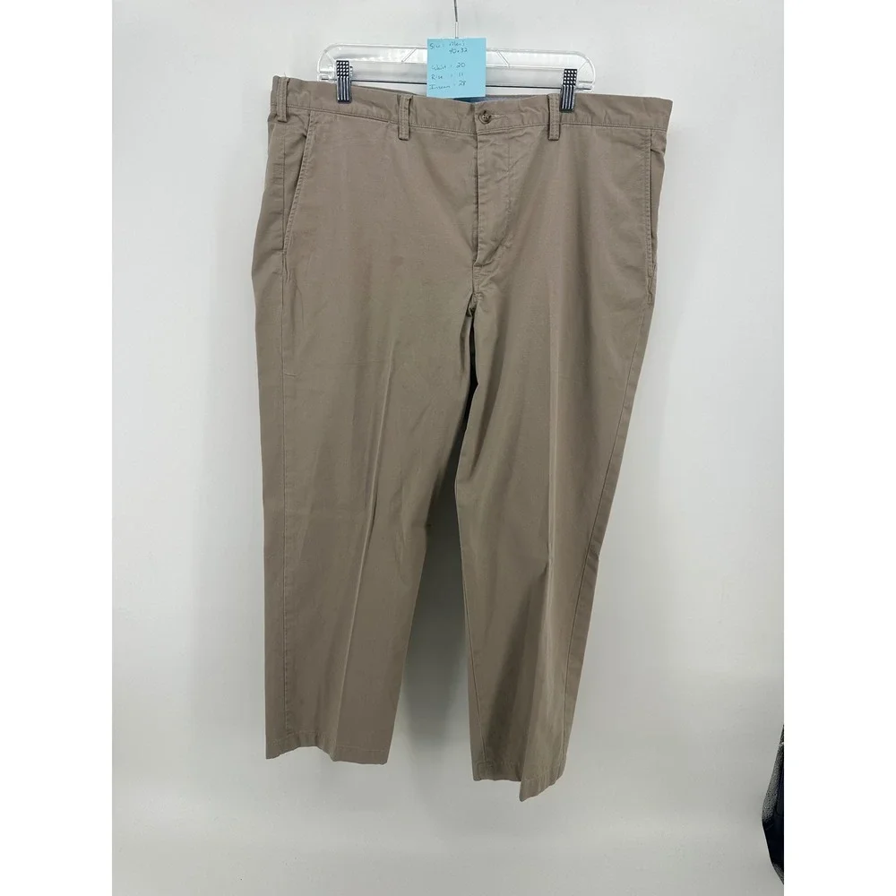 Polo Ralph Lauren Mens 40x32 Tan Khaki Stretch Straight Fit The Polo Chino Pants